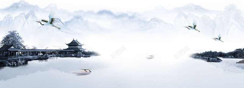 中国古风水墨山水画banner背景psd设计背景_88icon https://88icon.com banner背景 中国 中国风 中式 传统风景画 古风 小船 山山水水 山水画 山水画壁纸 欢愉 水墨 爱国壁纸