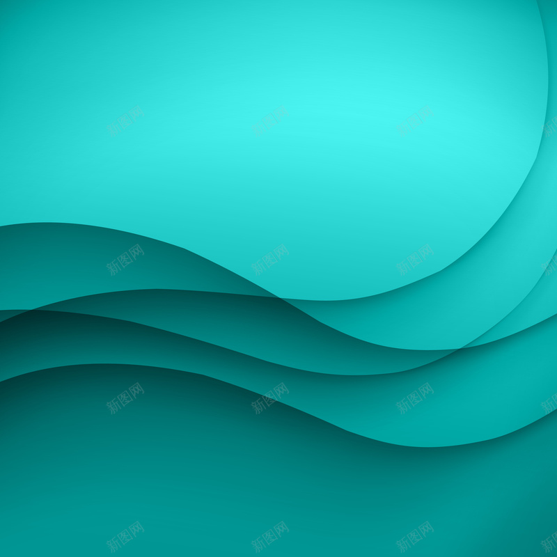 蓝绿色层叠效果矢量背景eps设计背景_88icon https://88icon.com 几何 商务 层叠 扁平 曲线 渐变 矢量背景开心 简约 蓝绿色 矢量图