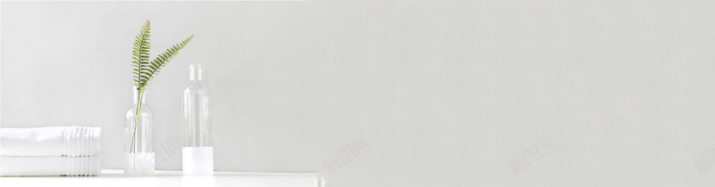 文艺简约背景jpg设计背景_88icon https://88icon.com 小清新 文艺 树叶 毛巾 海报banner 玻璃瓶 简约