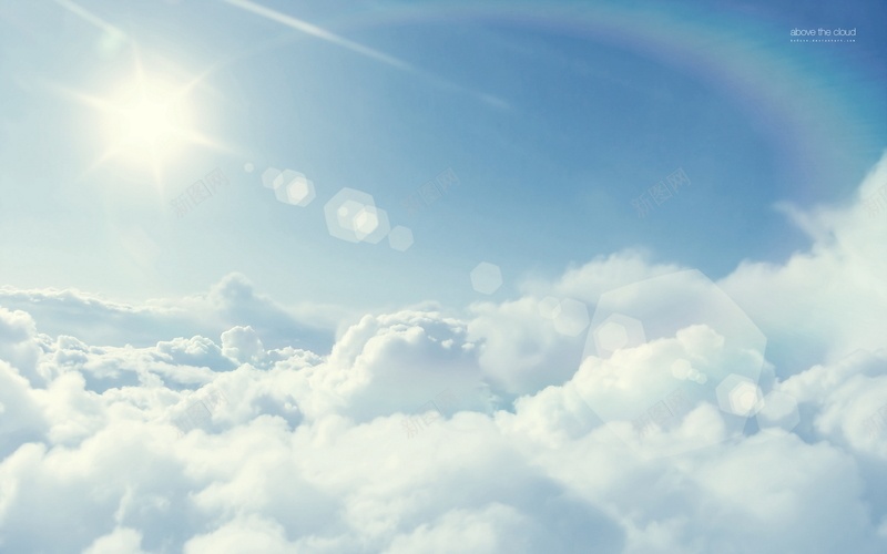 蓝天白云阳光云层彩虹jpg设计背景_88icon https://88icon.com 云层 白云 蓝天 阳光