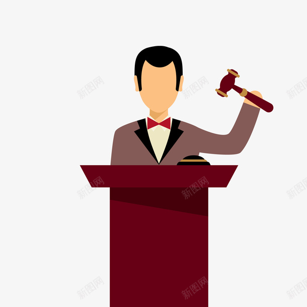 拍卖会的主持人物png免抠素材_88icon https://88icon.com 主持人 卡通 商业 商务 扁平化 拍卖会