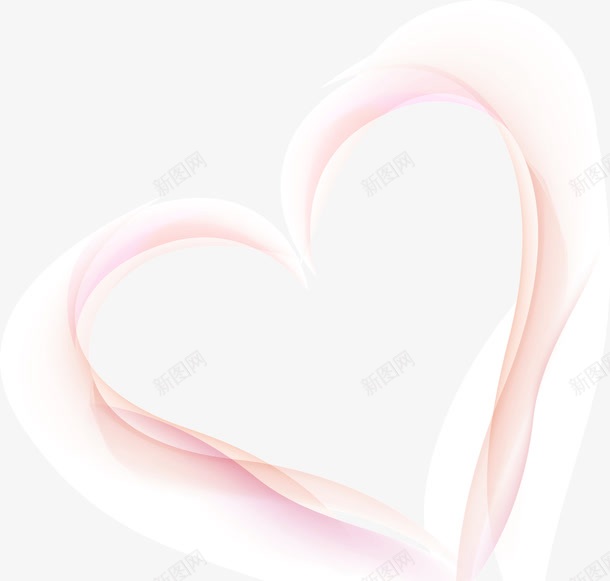 淡色渐变飘逸透明丝带爱心png免抠素材_88icon https://88icon.com 丝带 淡色 渐变 爱心 透明 飘逸