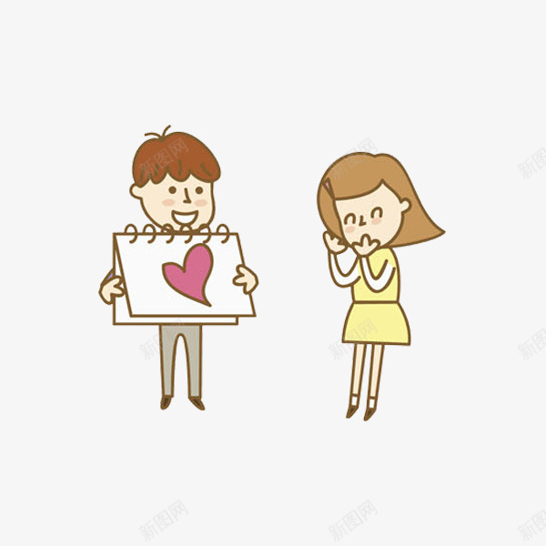 卡通表白的男人图png免抠素材_88icon https://88icon.com 卡通 展板 恋人 恩爱的 情人节 情侣 插图 浪漫的 表白 高兴 鼓掌