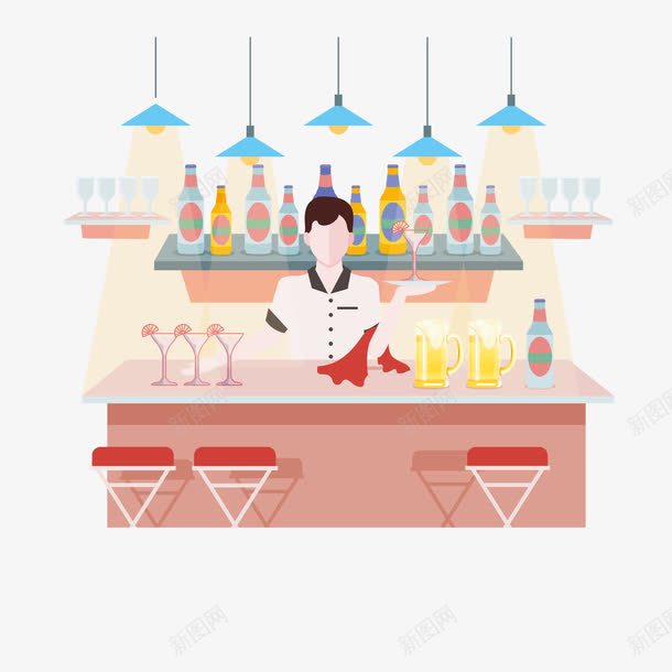 前台点餐png免抠素材_88icon https://88icon.com 中华人民共和国香港特别行政区 中国香港 平民 服务员 灯光 矢量源文件 茶餐厅 酒杯 香港