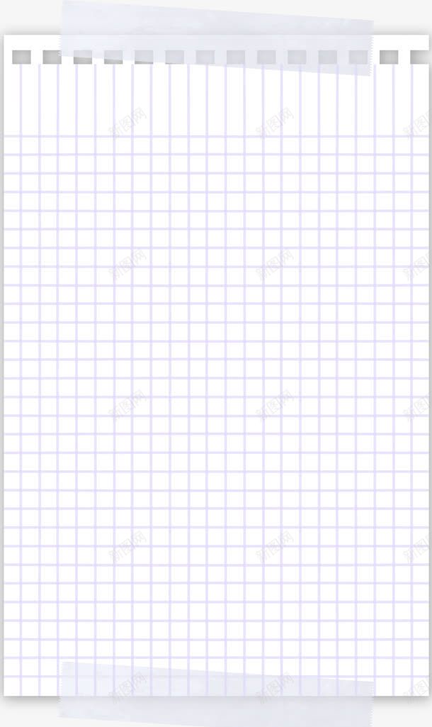 手绘胶带贴信的格子纸png免抠素材_88icon https://88icon.com 格子 胶带