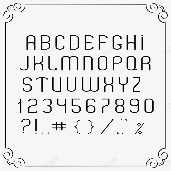 手绘边框数字png免抠素材_88icon https://88icon.com 123456789 1234567890 字符 手绘 英文字母 边框 阿拉伯数字 黑色手绘