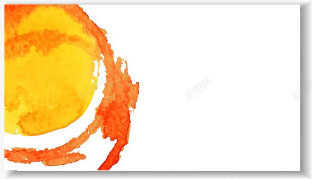 水彩墨迹名片矢量图ai免抠素材_88icon https://88icon.com 名片 墨迹 水彩 设计 矢量图