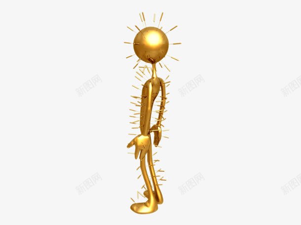 被针灸的小金人png免抠素材_88icon https://88icon.com ppt元素 中医 中国文化 小金人 插满银针的小金人 穴位 针灸