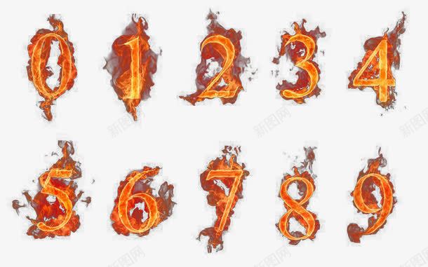 火焰数字psd免抠素材_88icon https://88icon.com 创意 抽象 火 火星 火焰 火花 烈火 烈焰