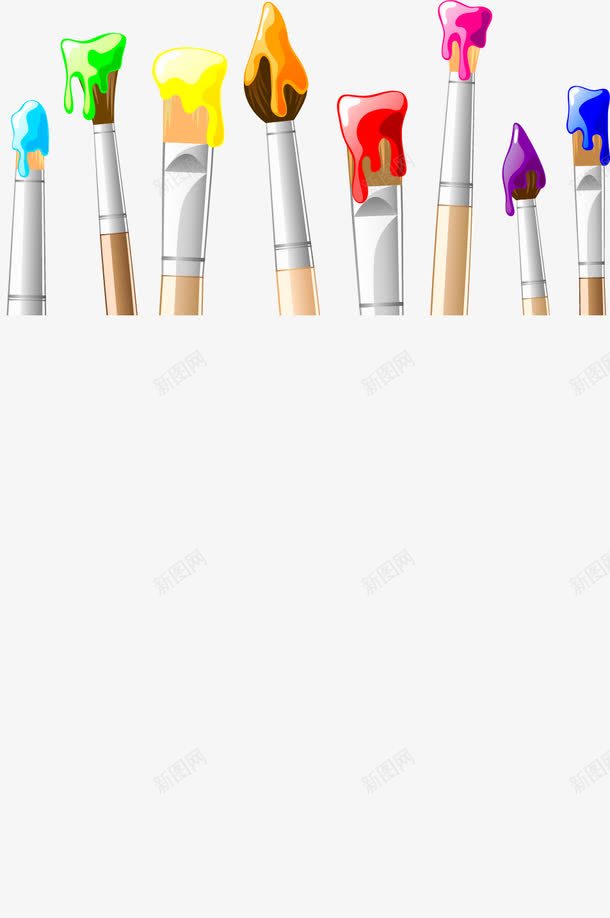 绘画笔刷背景png免抠素材_88icon https://88icon.com 4 刷子 油漆 油画 涂料 画图工具 画笔 矢量素材 笔 绘画 颜料