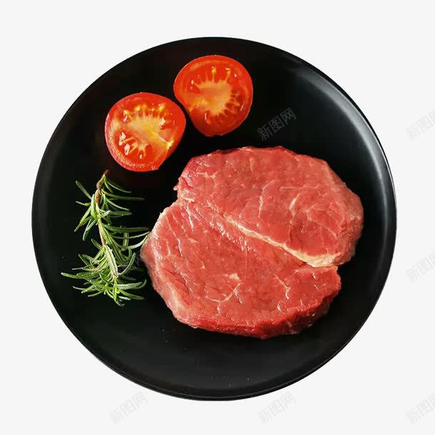 盘中牛肉png免抠素材_88icon https://88icon.com 切开的圣女果 牛排 绿叶 美食 西餐