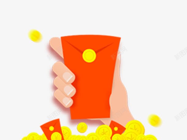 手拿红包片png免抠素材_88icon https://88icon.com 卡通素材 手指 手掌 红包 金币 钱币