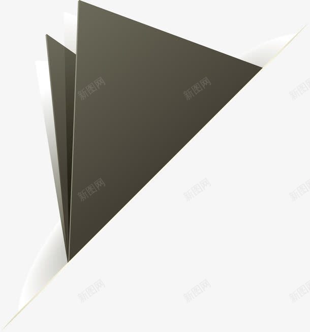黑色重叠三角形png免抠素材_88icon https://88icon.com 三角形 交汇 几何 图形 抽象 条纹 菱形 装饰 重叠 重复 黑白