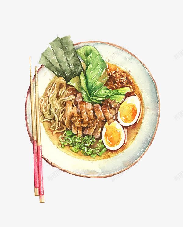卡通牛肉拉面png免抠素材_88icon https://88icon.com 中国小吃 拉面 盘子 美食