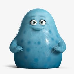 可爱的蓝色的怪物大学Monstpng免抠素材_88icon https://88icon.com Blue Cute Monsters University 可爱的 大学 怪物 蓝色的