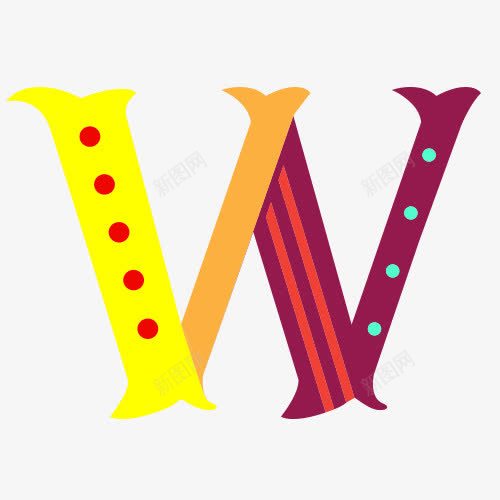 Wpng免抠素材_88icon https://88icon.com 字母 彩色 马戏团