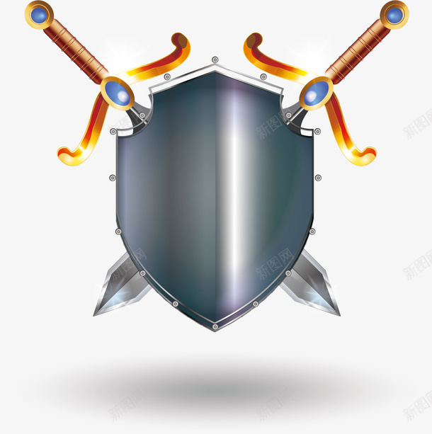 手绘金属盾牌和宝剑png免抠素材_88icon https://88icon.com 守卫 宝剑 手绘 护卫 盾牌 金属 骑士精神