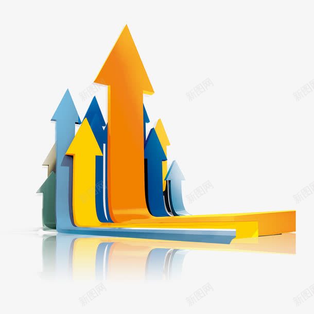 上升箭头psd免抠素材_88icon https://88icon.com 上升 商业 折线 数据 箭头涨价 递增箭头