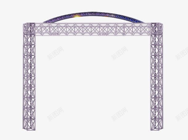 桁架png免抠素材_88icon https://88icon.com 建筑 架子 结构 钢架