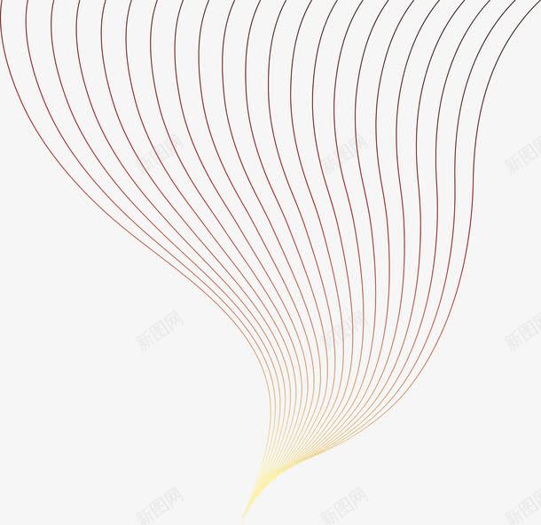 红色简约曲线png免抠素材_88icon https://88icon.com 曲线 梦幻 清新 渐变 简约 红色 纹理 线条