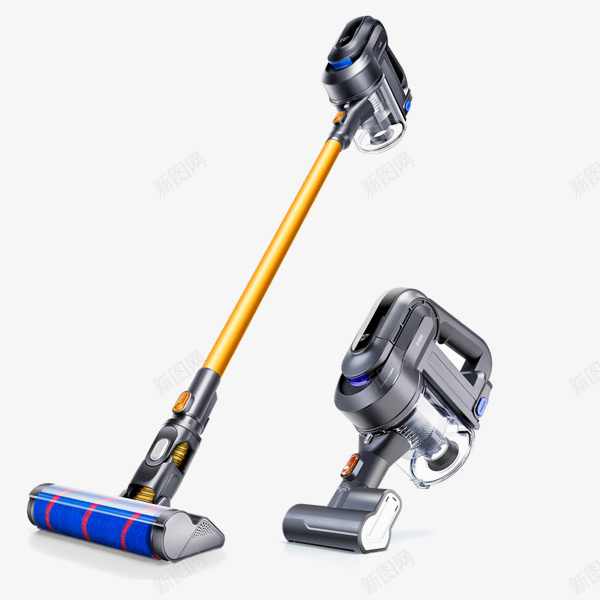 大功率吸尘器png免抠素材_88icon https://88icon.com 吸力大 吸尘器 吸尘机 小型 干净 手持 无尘 灰色 金色