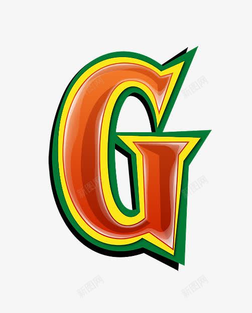 红绿立体字母gpng免抠素材_88icon https://88icon.com 创意数字 红绿立体字母数字 绿巨人