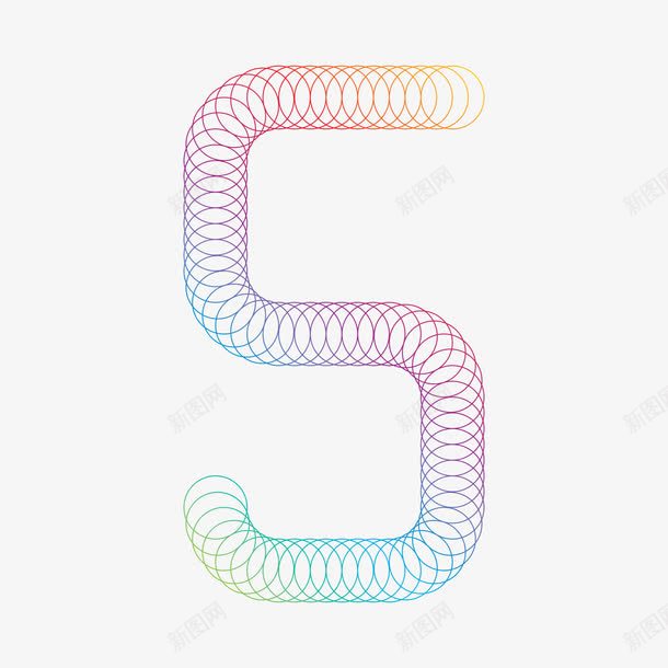 创意圆圈渐变数字5png免抠素材_88icon https://88icon.com PNG 创意 圆圈 多彩 数字5
