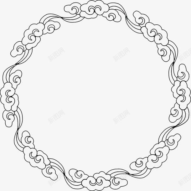 黑色镂空祥云礼盒包装png免抠素材_88icon https://88icon.com 包装 礼盒 祥云 镂空 黑色