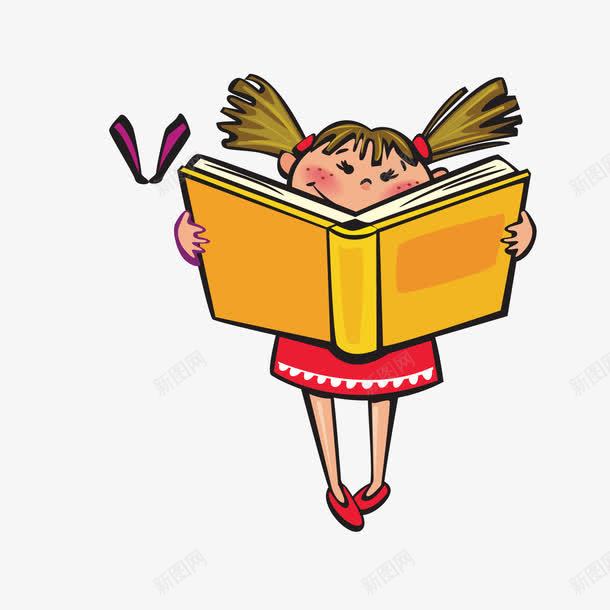 卡通校园生活png免抠素材_88icon https://88icon.com 书籍 卡通 学习 学校 学生 彩色 看书
