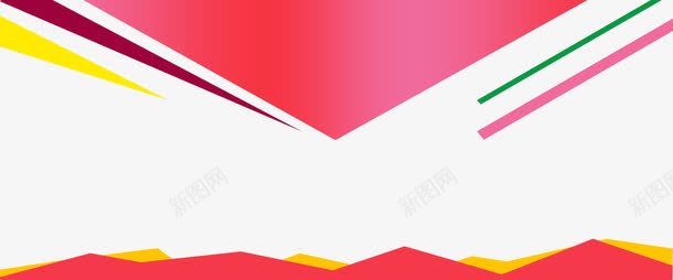扁平化banner背景png免抠素材_88icon https://88icon.com 几何 几何背景 扁平化 扁平化banner背景