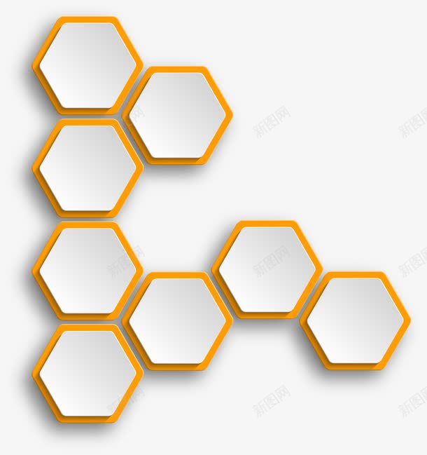 黄色简约蜂窝格装饰图案png免抠素材_88icon https://88icon.com 免抠PNG 简约蜂窝格 装饰图案 黄色
