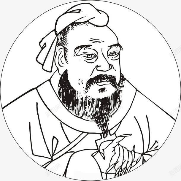 儒家孔子像png免抠素材_88icon https://88icon.com 传统文化 儒家 古代 孔子 尊贤