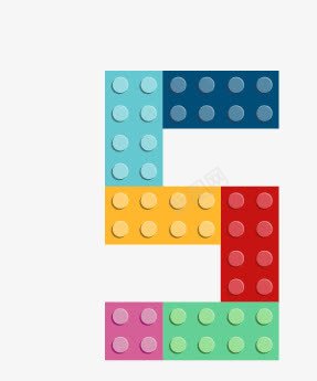 积木字母数字5png免抠素材_88icon https://88icon.com 创意字母 现代 积木字母数字
