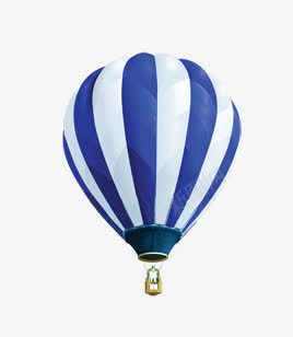 蓝白热气球png免抠素材_88icon https://88icon.com 图片 热气球 蓝白