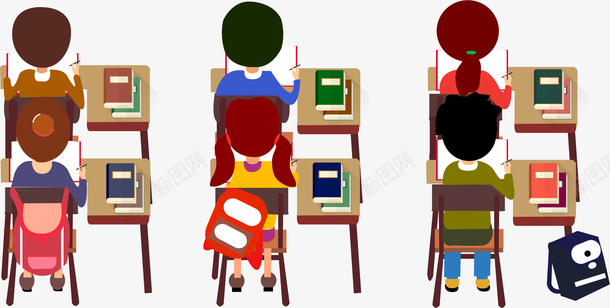 卡通学生上课场景png免抠素材_88icon https://88icon.com 上学 卡通学生上课场景 学习 学生课堂 开学 讲课