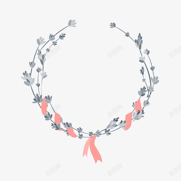 卡通花环装饰边框png免抠素材_88icon https://88icon.com 卡通 手绘 水彩 花环 装饰 边框设计