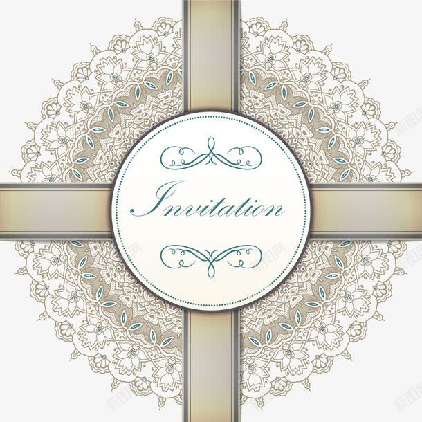 手绘蕾丝封面png免抠素材_88icon https://88icon.com 手绘 礼物包装 精美图案 蕾丝花纹 邀请函