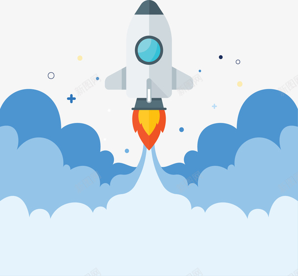 蓝色烟雾飞天火箭矢量图ai免抠素材_88icon https://88icon.com 火箭 矢量png 矢量图 航天 航空 航空精神 蓝色烟雾 飞天火箭