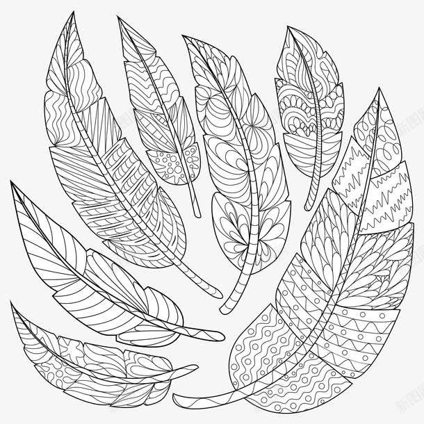 叶子花纹png免抠素材_88icon https://88icon.com 叶子 叶子创意 叶子花纹 底纹 底纹背景 文化艺术 现代纹样 线描叶子 花纹 花纹底纹 装饰图案 设计 黑白花纹 黑白花边