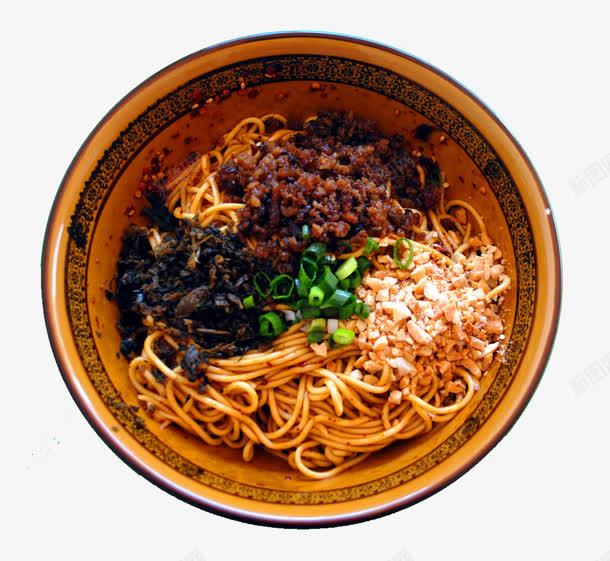 特色荤燃面png免抠素材_88icon https://88icon.com 传统美食 宜宾燃面 川味面 杂酱面 碗豆面 面条 餐饮美食