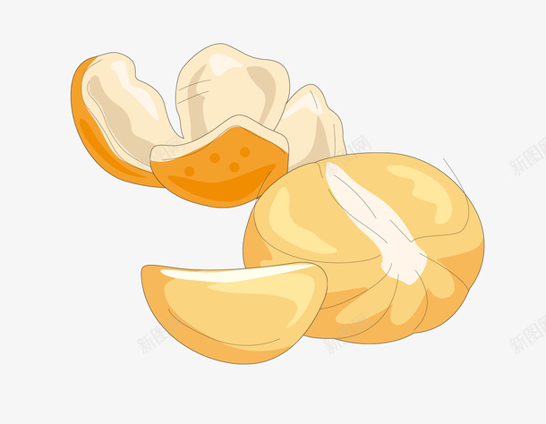 金橘皮元素psd免抠素材_88icon https://88icon.com 手绘金橘 橘子 水果 金橘 金橘皮