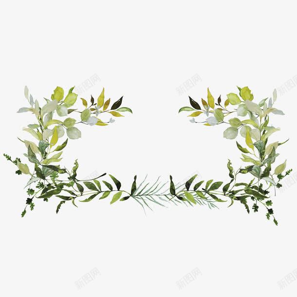 花框装饰案png免抠素材_88icon https://88icon.com 光泽 光滑 卡通 手绘 框子 渐变 线条 绿色 花框 花瓣 装饰 质感