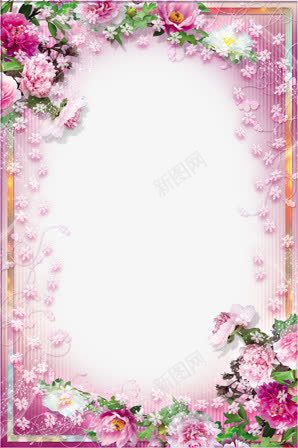 花卉边框png免抠素材_88icon https://88icon.com 文本框 清新 画框 花卉 花框 花瓣