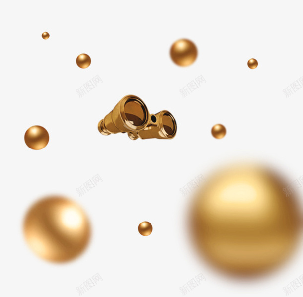 装饰圣诞金球球png免抠素材_88icon https://88icon.com 圣诞球 球 装饰球 金球球