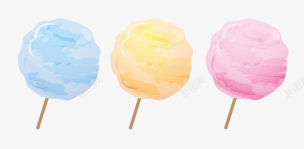 彩色手绘的棉花糖png免抠素材_88icon https://88icon.com 动漫动画 卡通手绘 彩色棉花糖 棉花糖 装饰图 食物