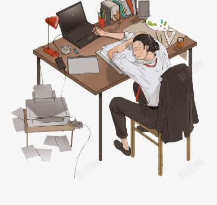 小学到大学趴在桌子上的学子png免抠素材_88icon https://88icon.com 中学 书桌 大学 学子 小学