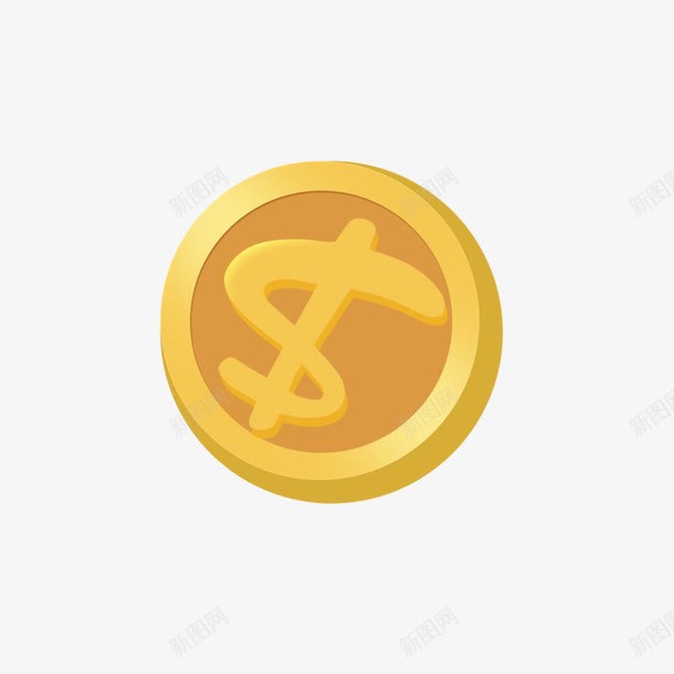 单个金币psd免抠素材_88icon https://88icon.com 硬币 红包 金币 钱