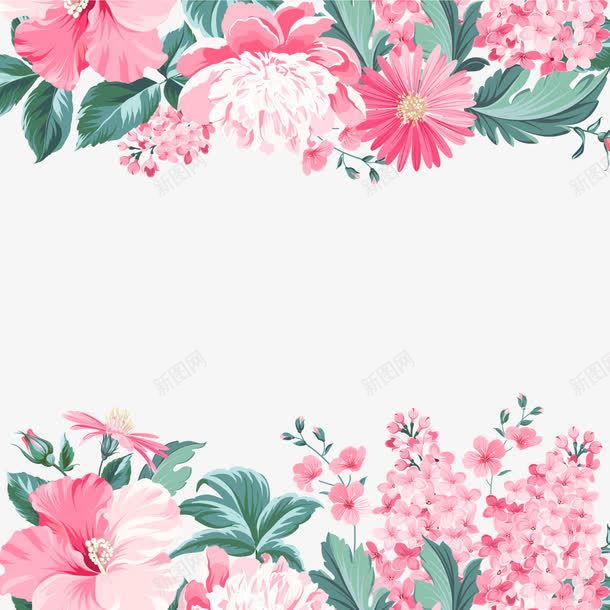 粉色装饰花矢量图eps免抠素材_88icon https://88icon.com 手绘 水彩 碎花 非洲菊 矢量图