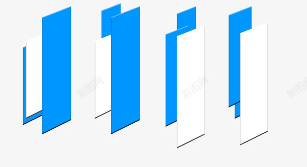 蓝白几何人名条PSDpsd免抠素材_88icon https://88icon.com PSD 人名条 几何 蓝白