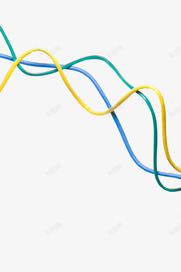 彩色电线png免抠素材_88icon https://88icon.com 修理线路 电子配件 电线绳 电线设备